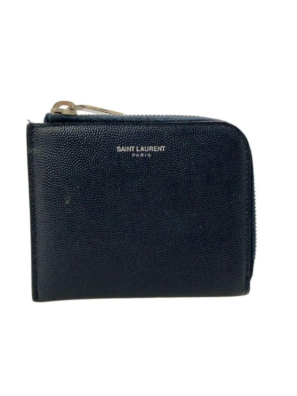 Saint Laurent L-shaped Zipper Wallet Leather